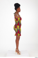  Dina Moses dressed short decora apparel african dress standing t poses whole body 0007.jpg